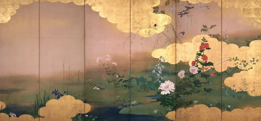 Blumen und Vögel der vier Jahreszeiten